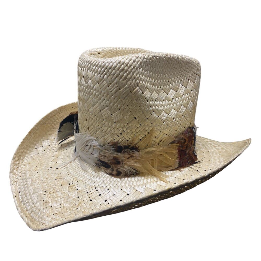 Vintage Resistol Last Chance Stagecoach Western Cowboy Straw Hat Size 6 3/4